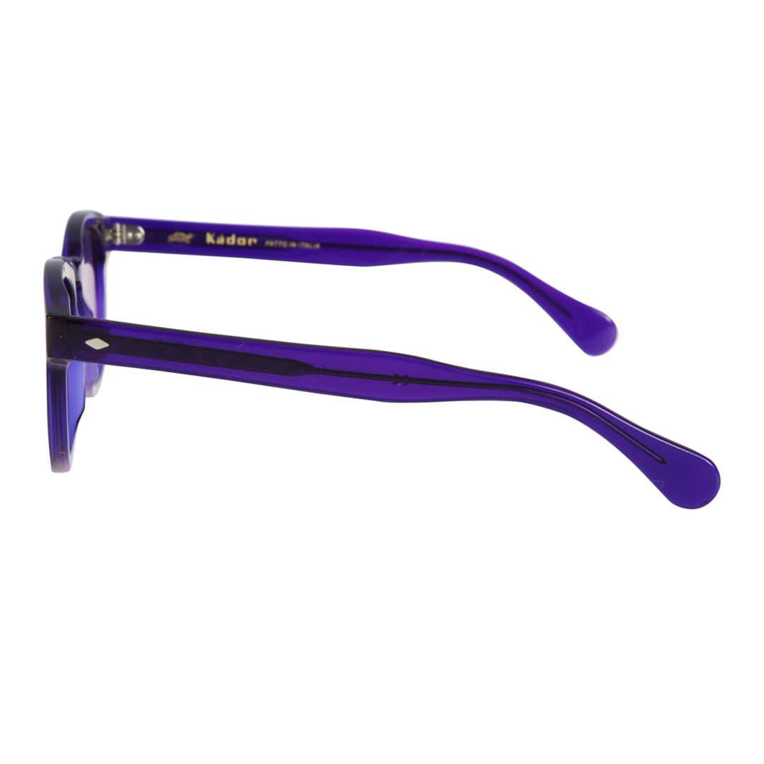 Jolly Cal 49 Translucent Purple Rounded Square Sunglasses