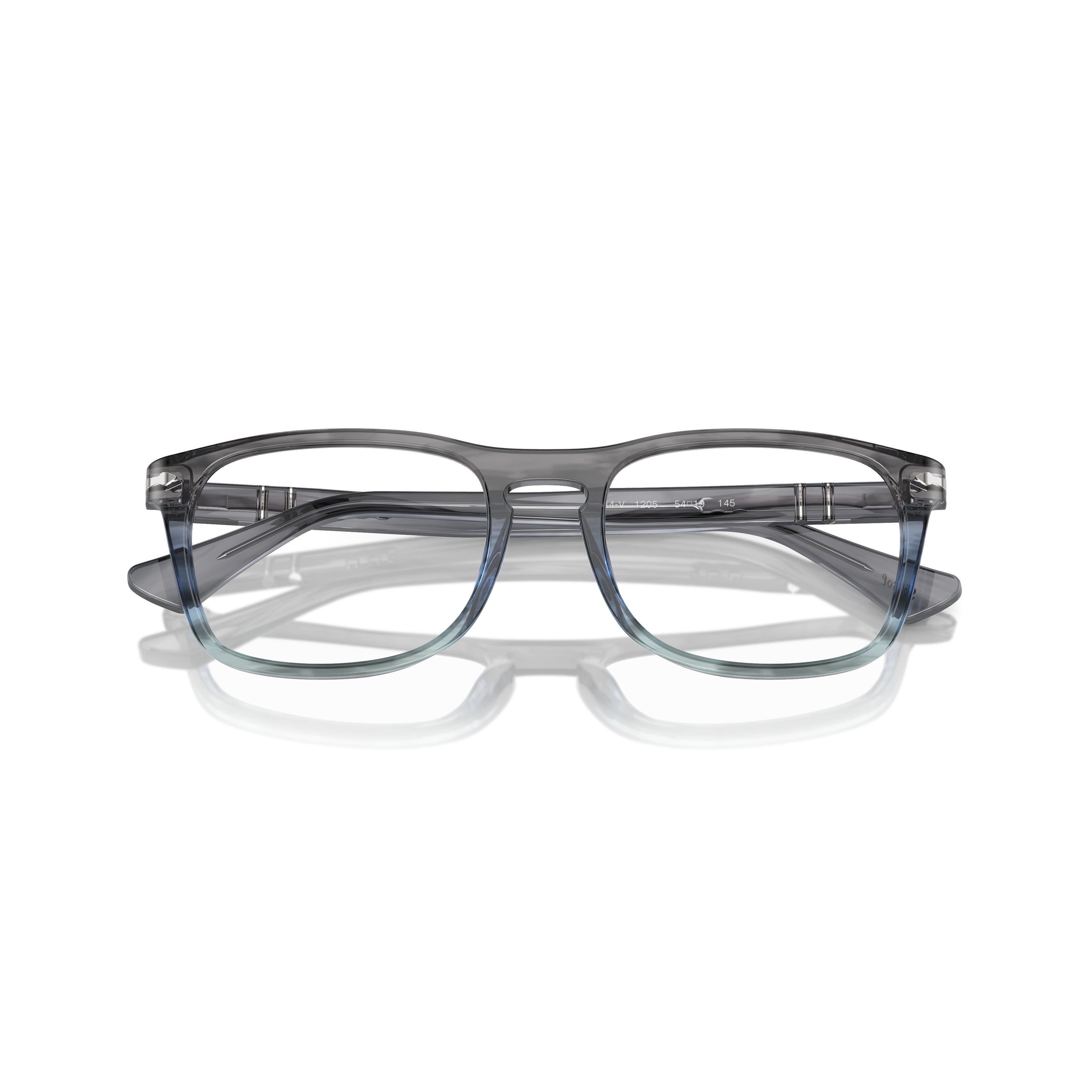 0po3344v Rectangular Acetate Eyeglasses with Keyhole Bridge