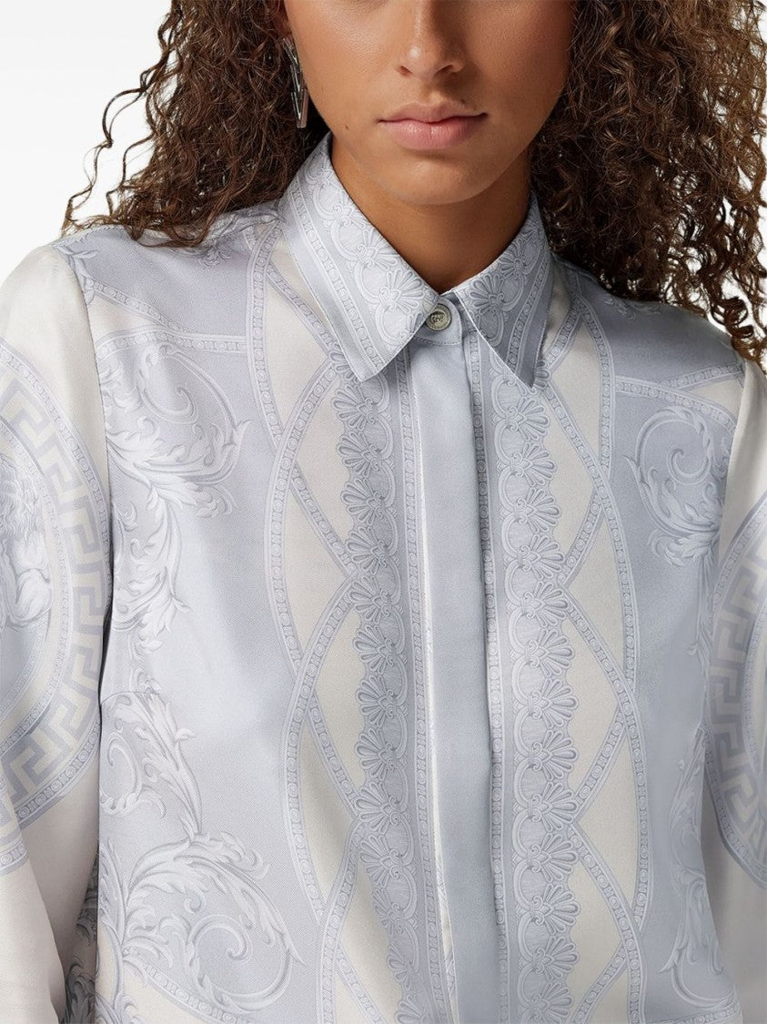 Silk Twill Shirt With La Coupe Des Dieux Print