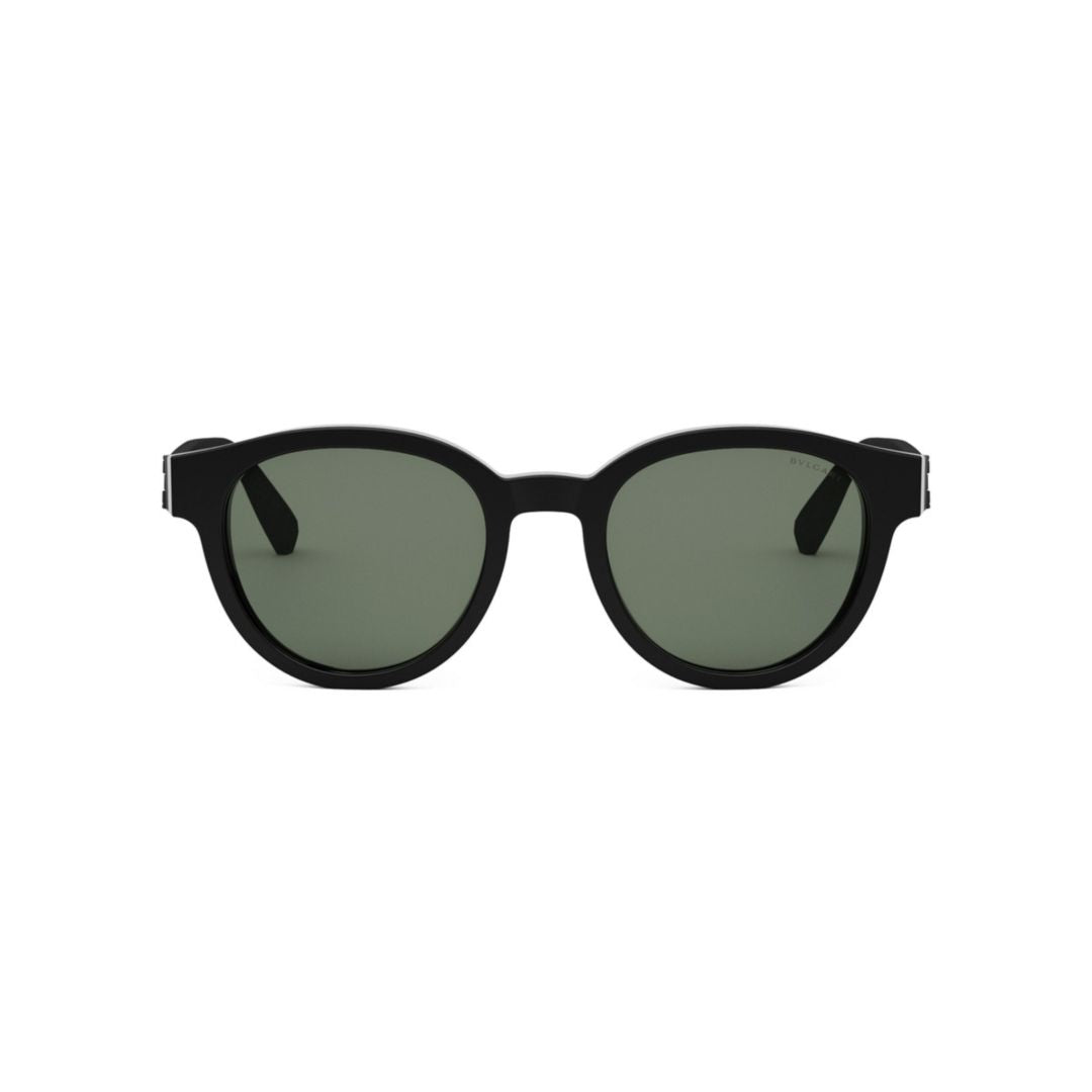 Bv40042i Round Matte Black Sunglasses