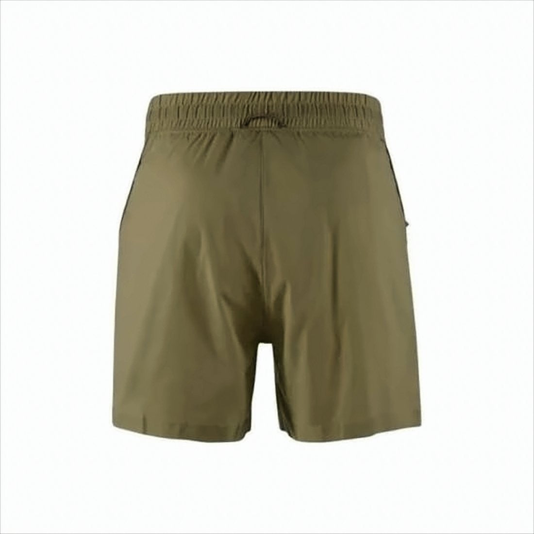 Functional Brown Shorts With Adjustable Waistband