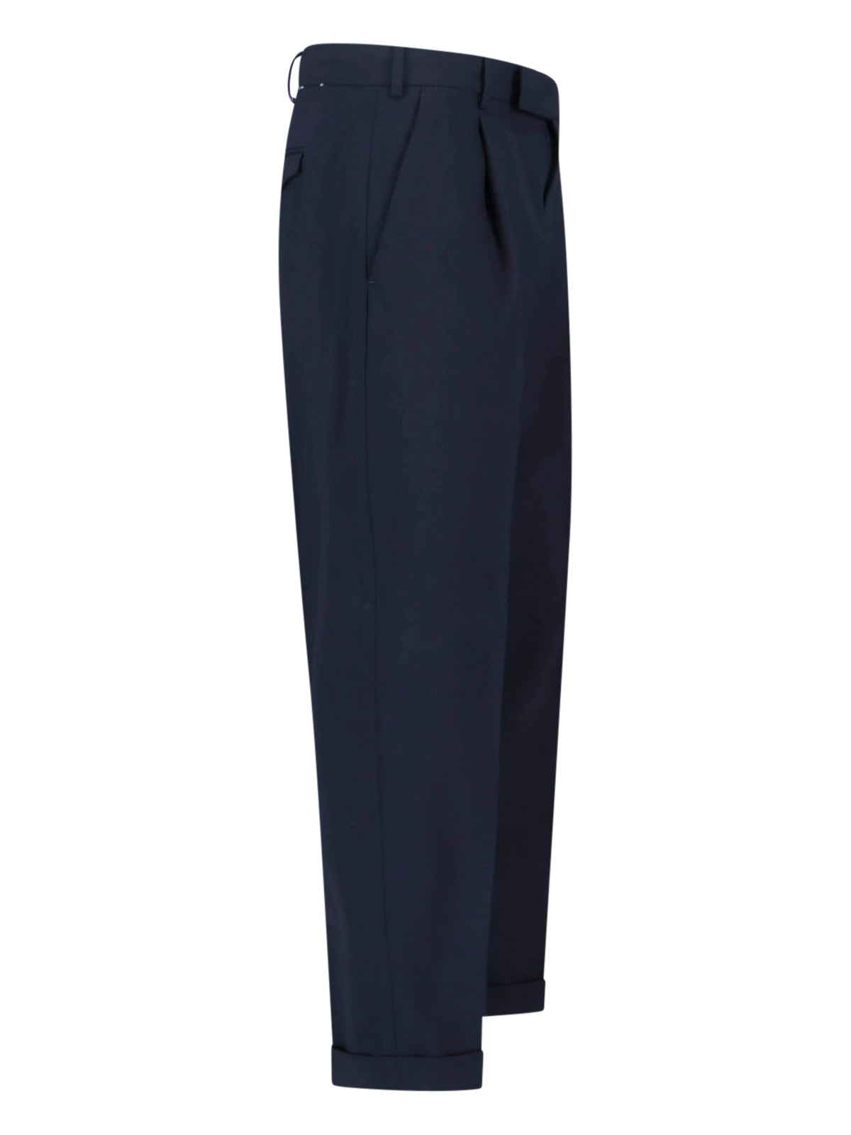 Classic Tailored Trousers With Straight Leg Cut