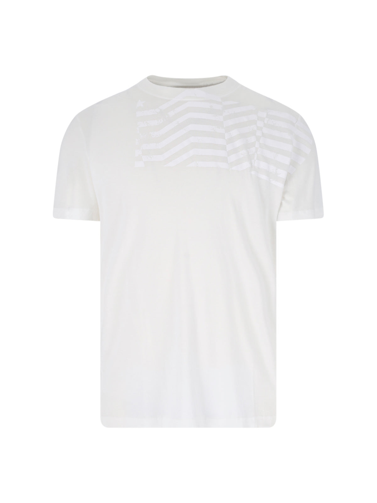 White Flag Lyocell Round Neck T-Shirt