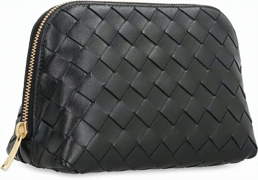 Woven Calf Leather Clutch