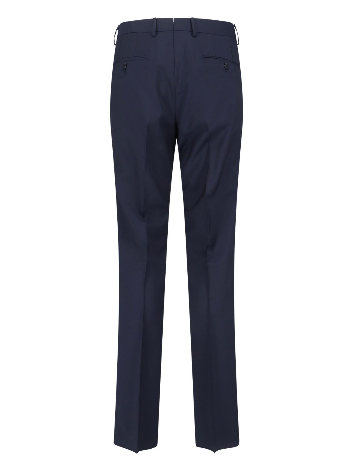 Double-Breasted Suit In A Dark Blue Wool