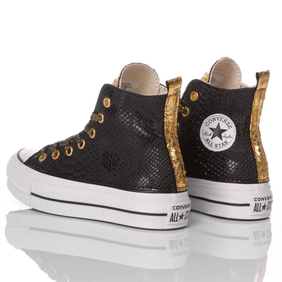 Platform Snake Black Gold
