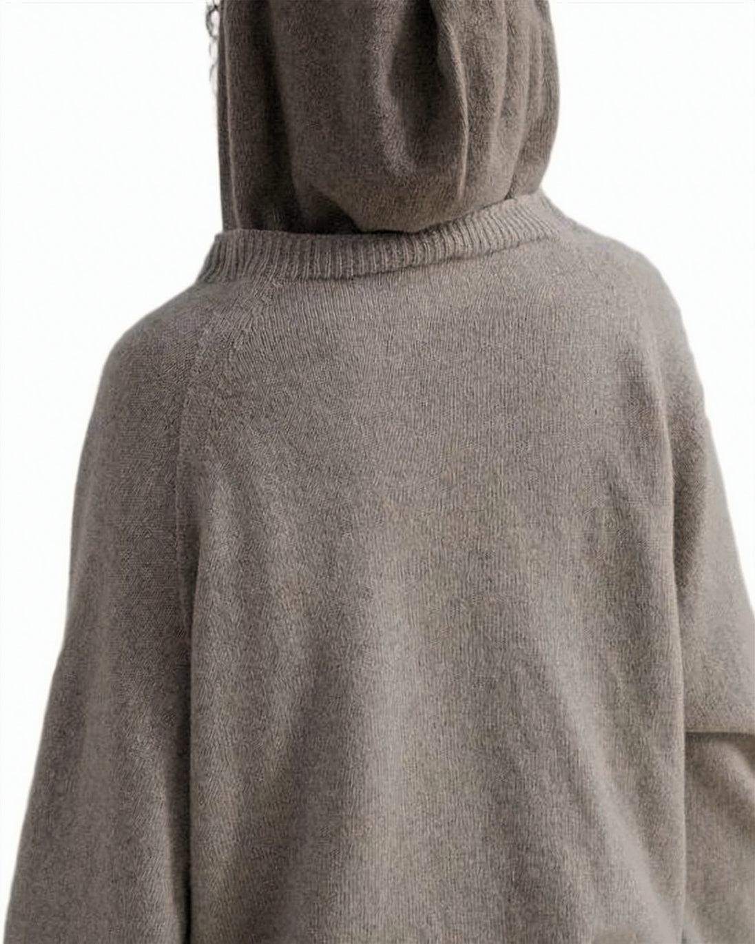 Relaxed Fit Cardigan with Balloon Sleeves
