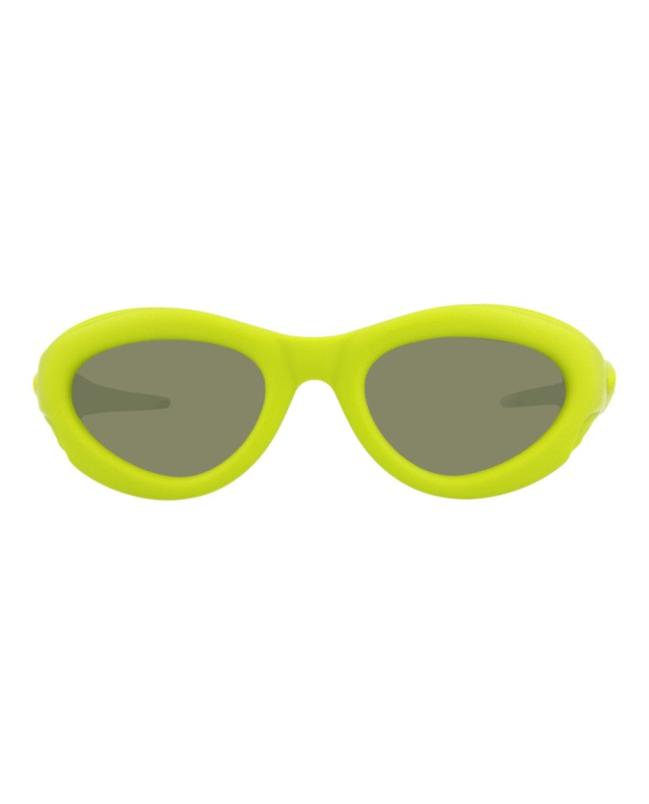 Oval-Frame Injection Sunglasses