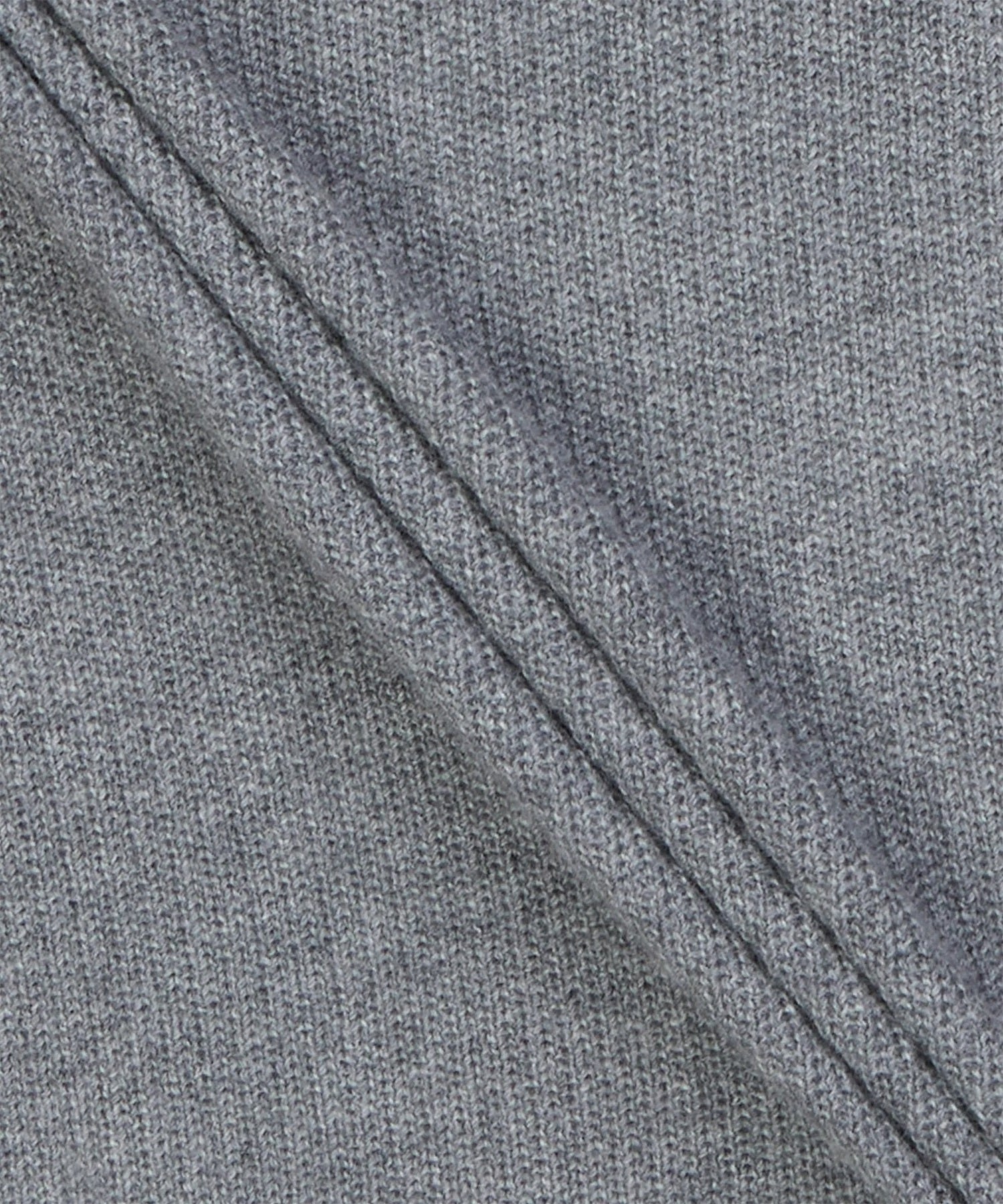 Grey Knit Cardigan with V-Neckline and Button-Down Front