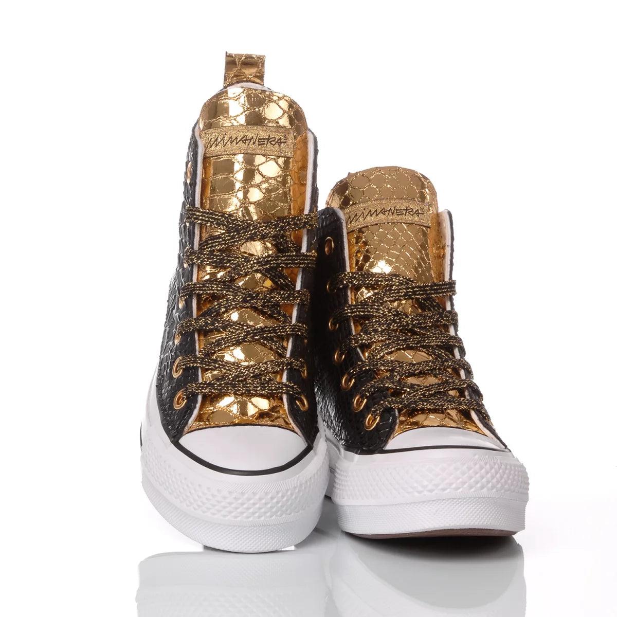 Platform Snake Black Gold