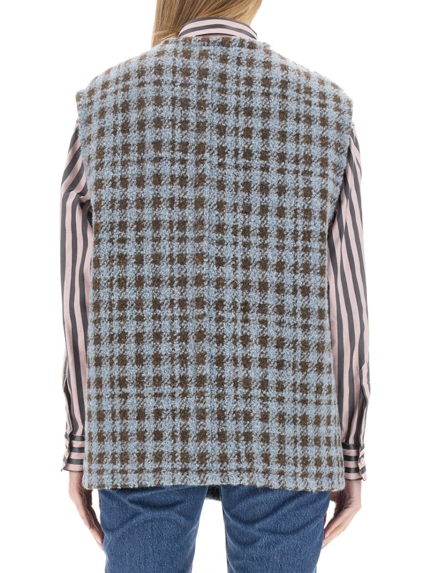 Houndstooth Over Vest