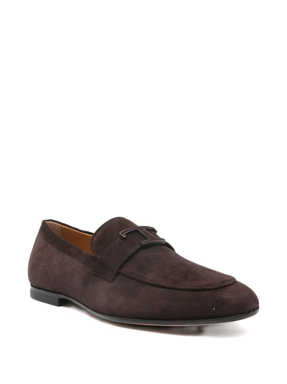 Slip-On Brown Calf Suede Flat Shoes