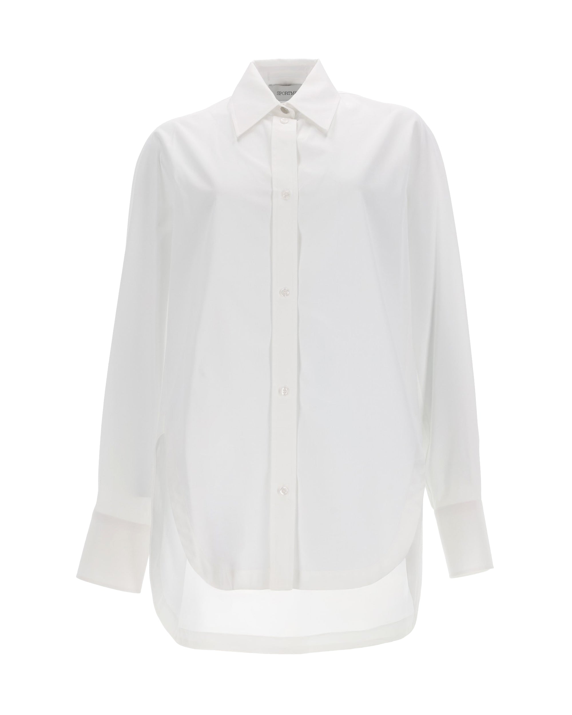 Optic White Pure Cotton Poplin Tunic Top