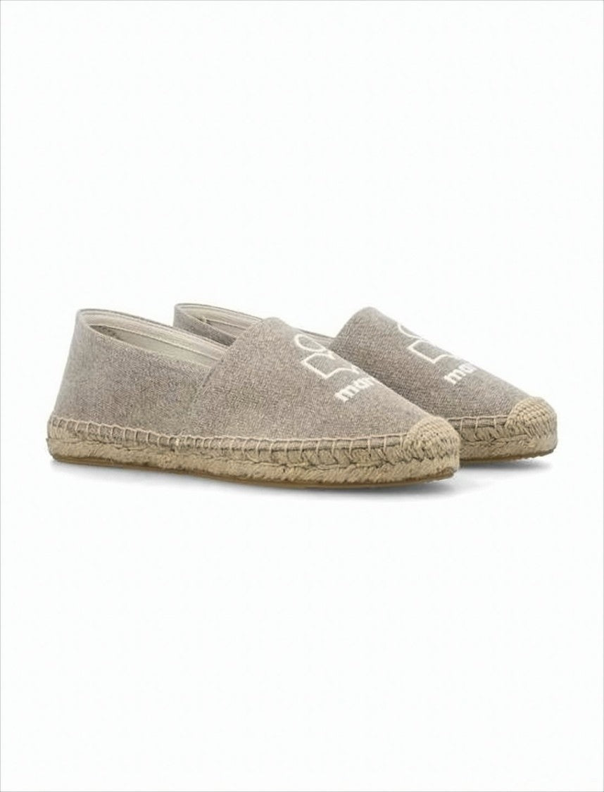 Natural Beige Canvas Slip-On Espadrille Sneakers