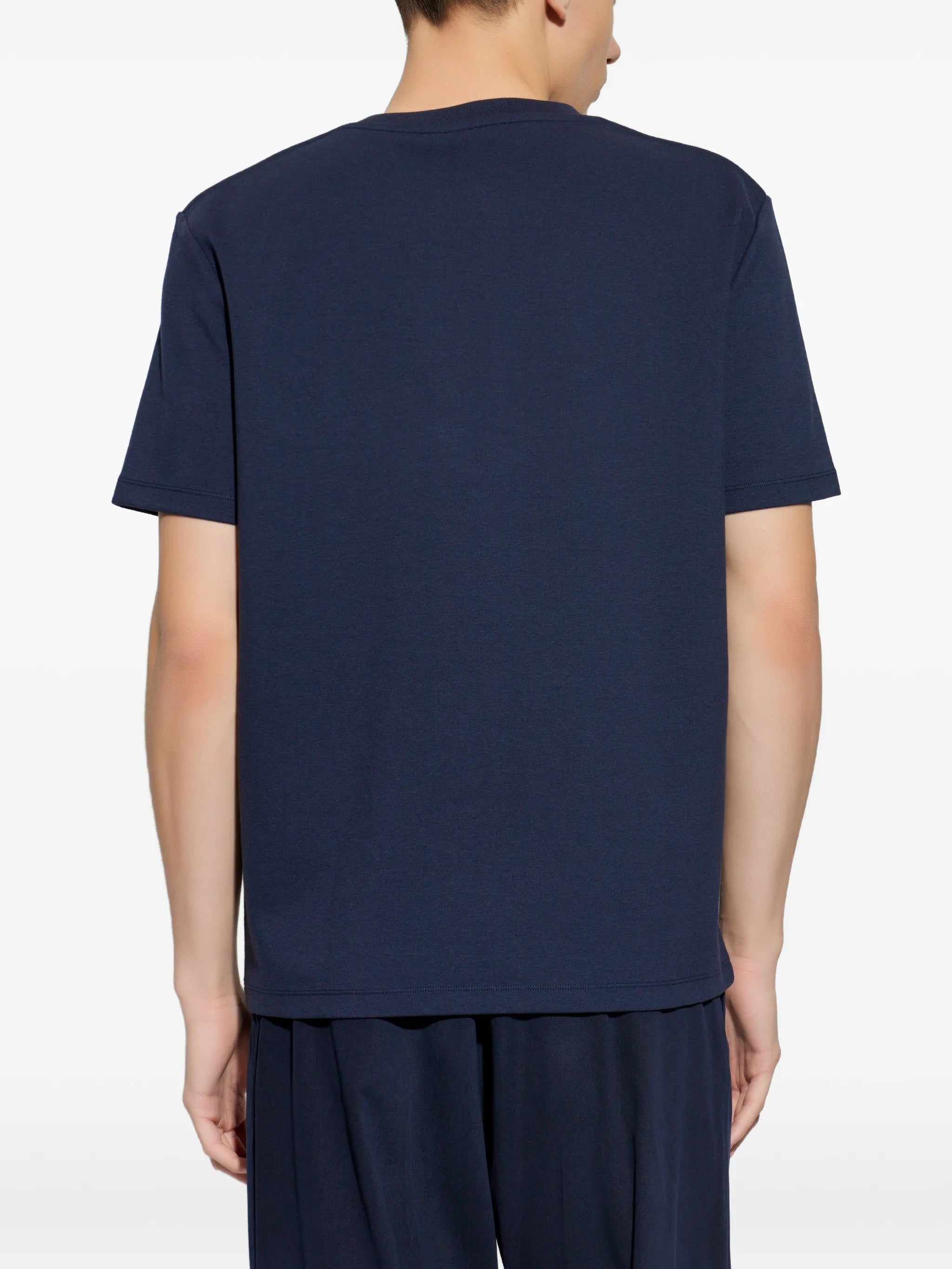 Blue Loose Ss Relaxed Logo T-Shirt