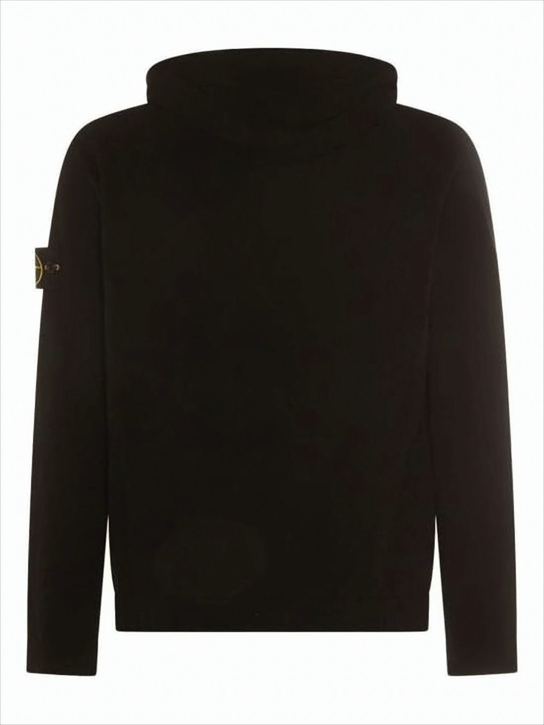 Minimalist Black Wool Hoodie