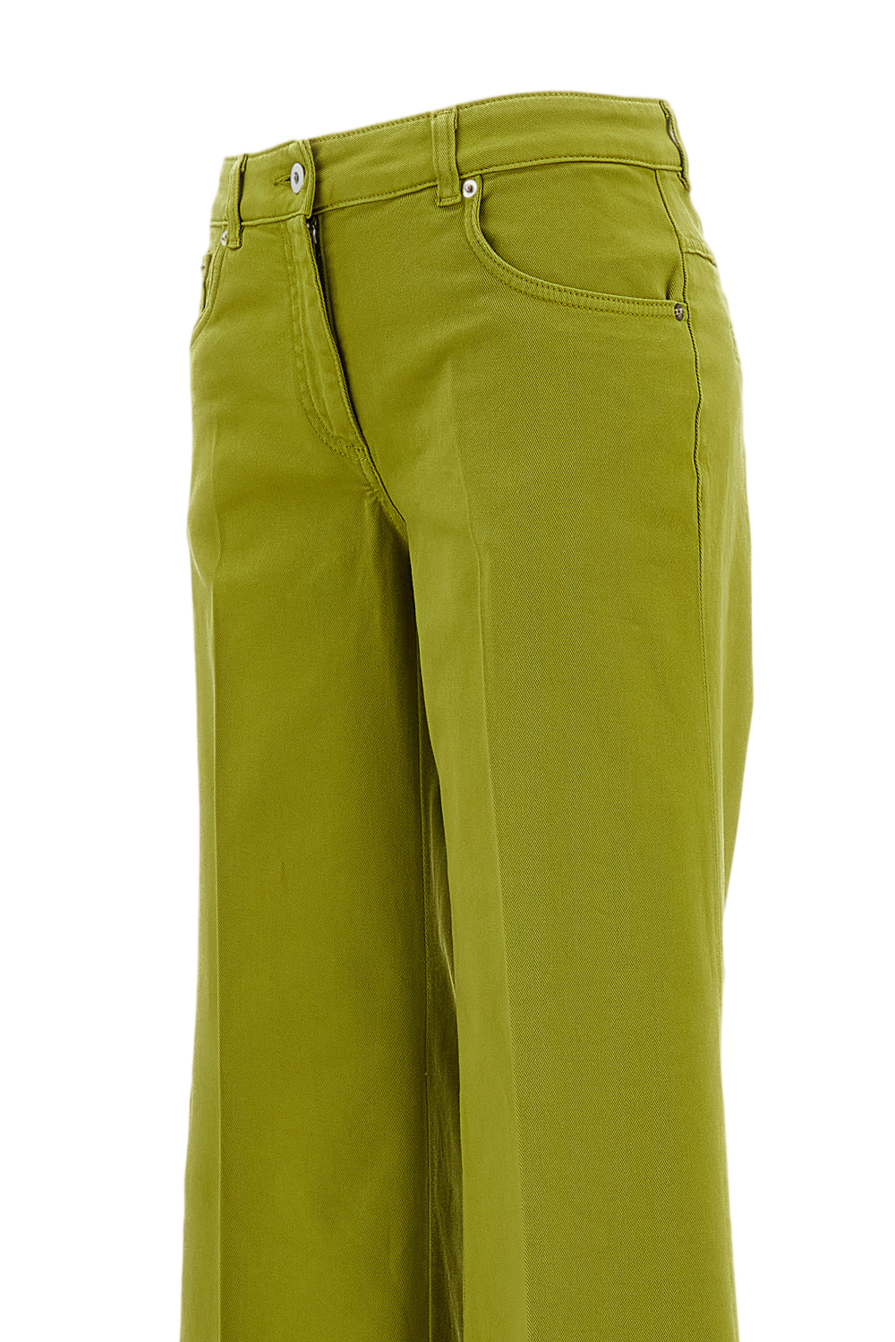 High-Waisted Wide-Leg Trousers with Flared Silhouette