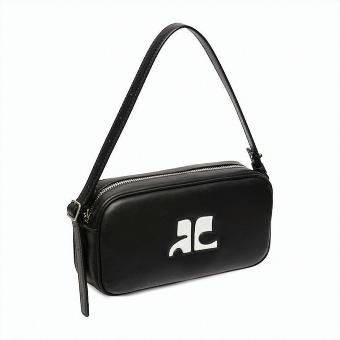 Rectangular Calf Leather Shoulder Bag