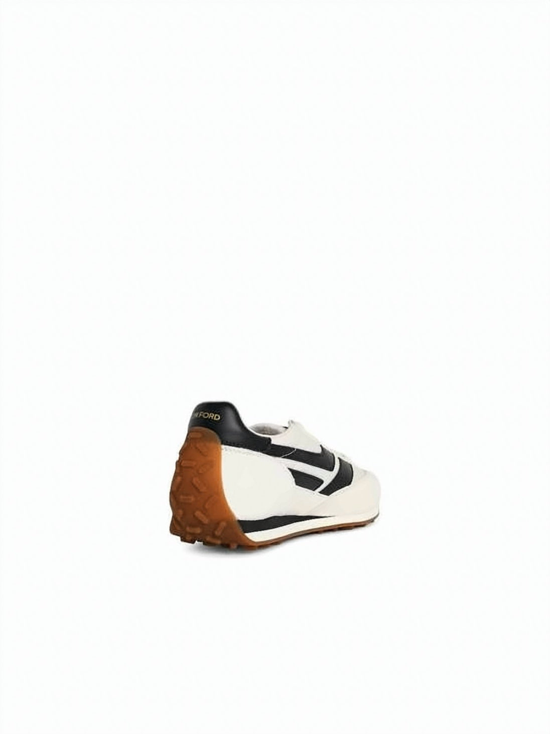 White Sneaker With Contrasting Side Stripes