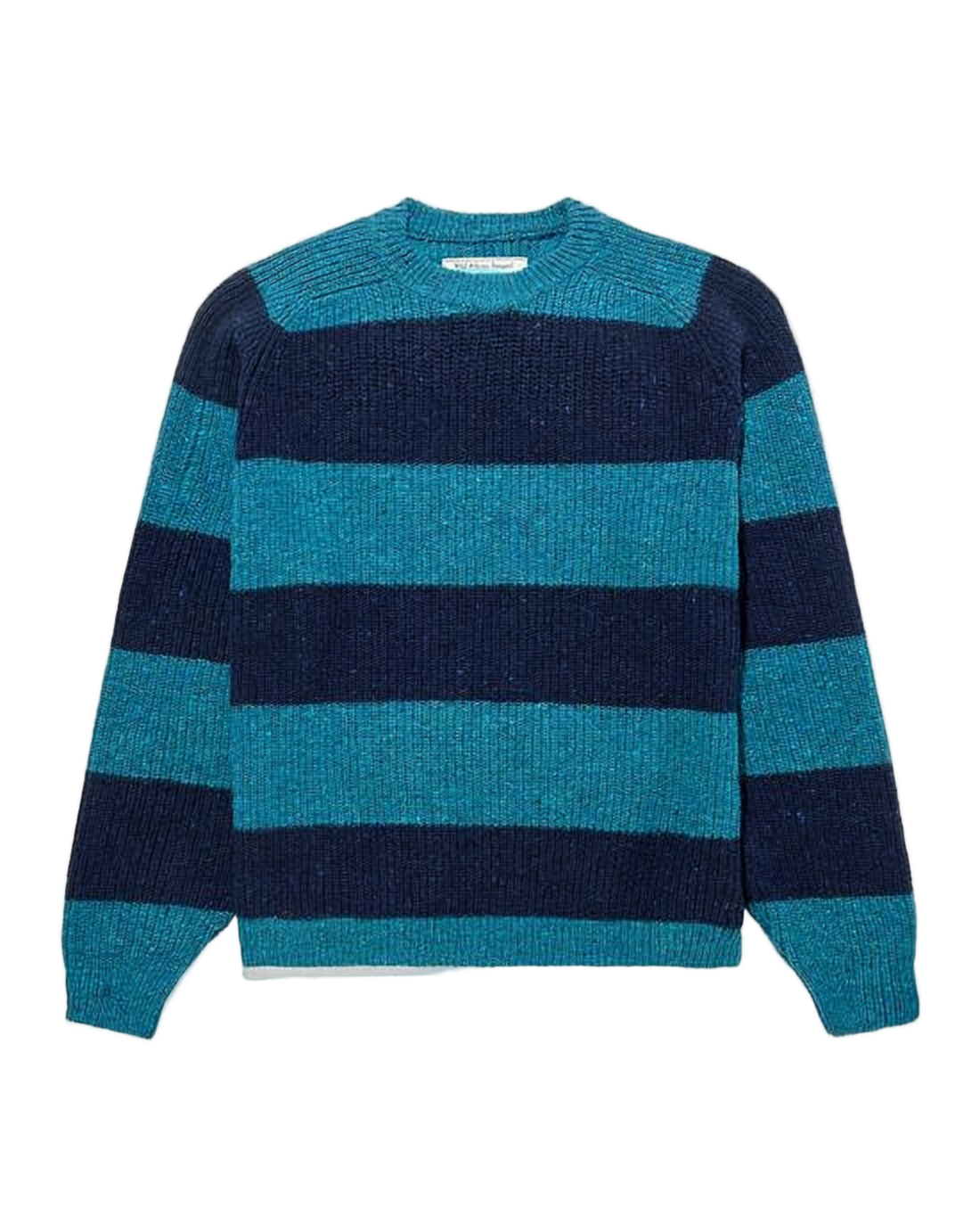 Wide Horizontal Stripe Wool Sweater