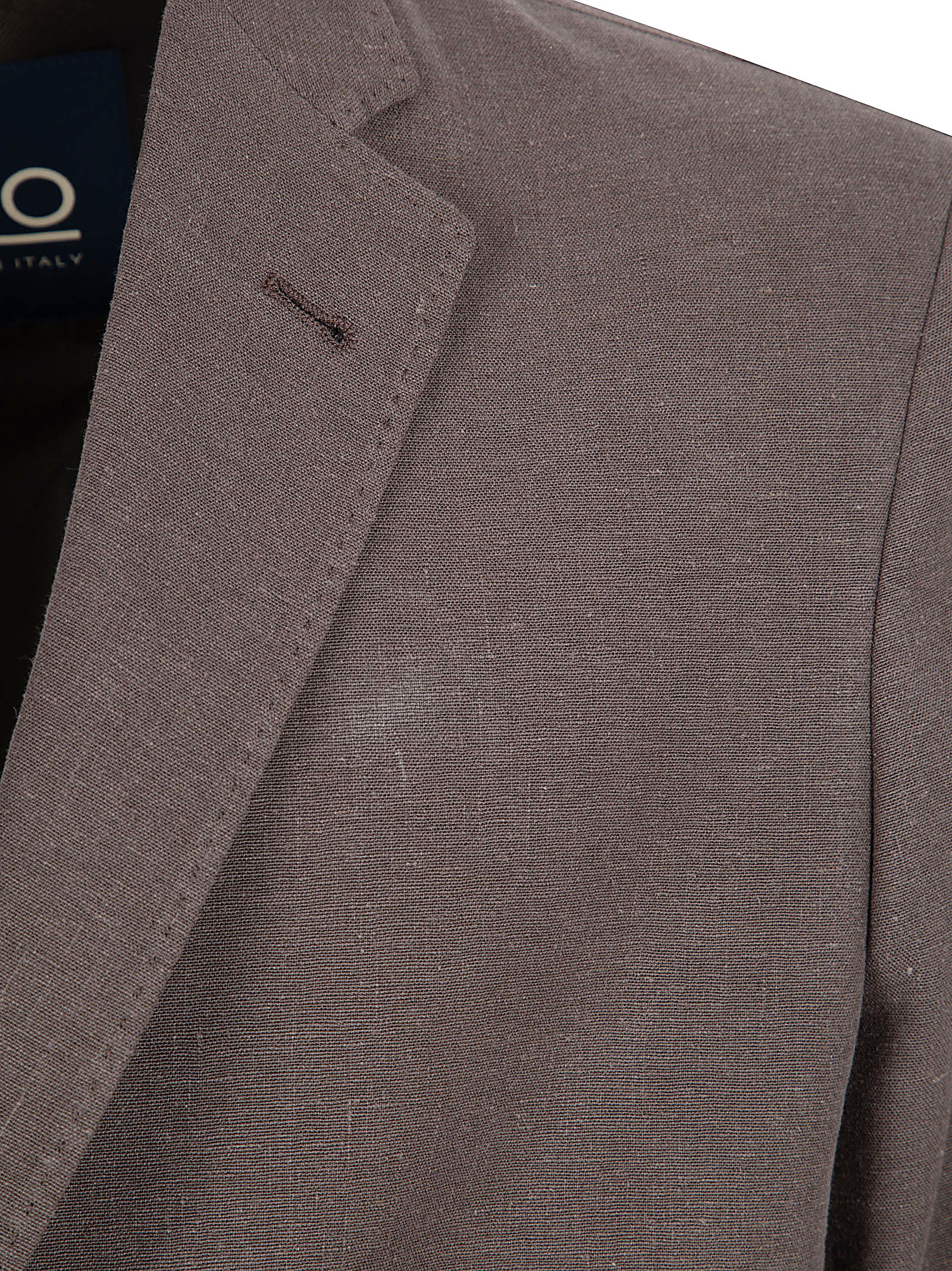 Tailored Linen-Cotton Blend Jacket with Notch Lapel