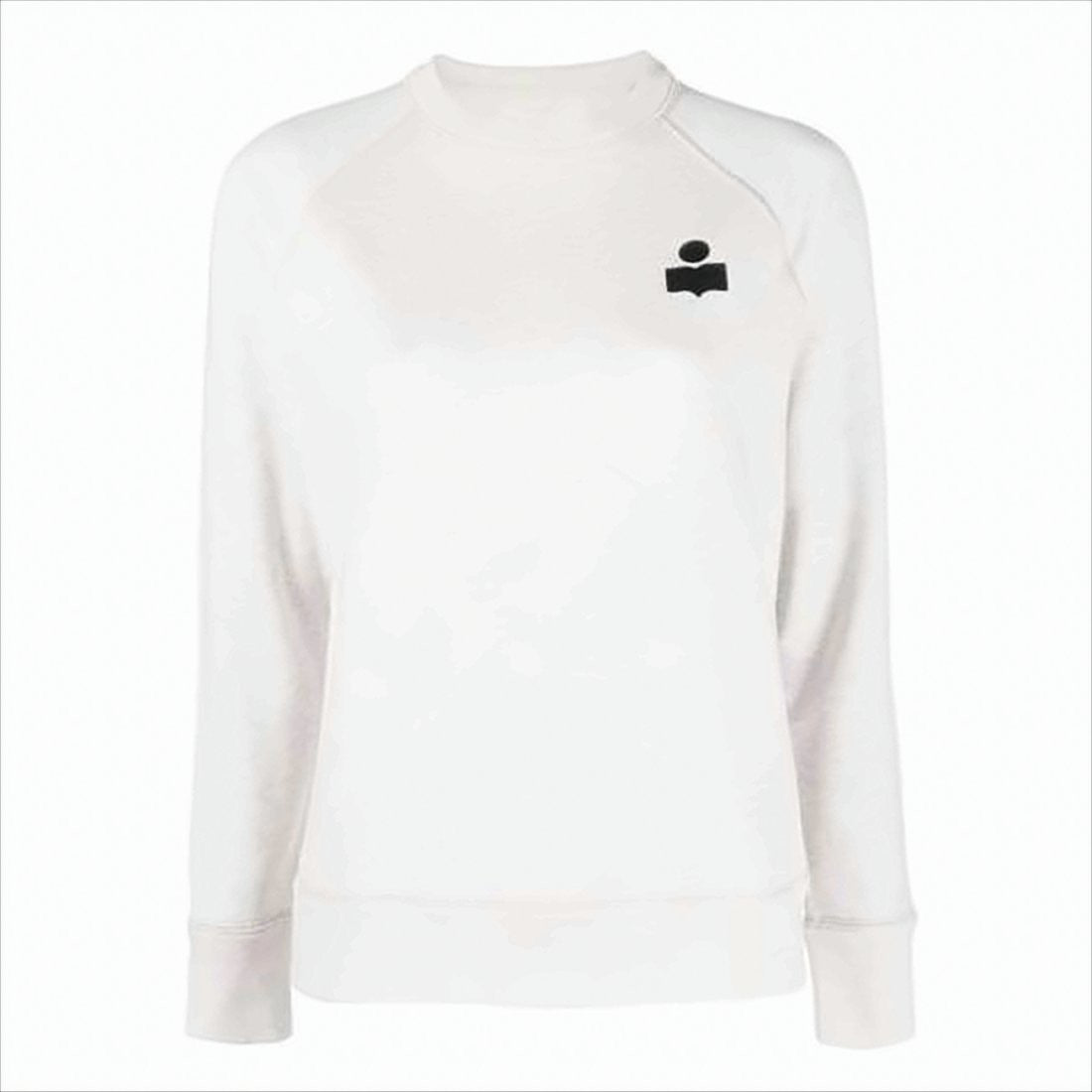 Crew Neck Long-Sleeved Sweatshirt with Raglan Sleeves