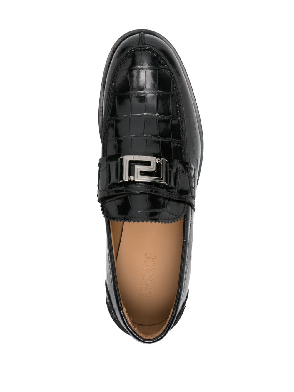 Black Calf Leather Slip-on Shoes