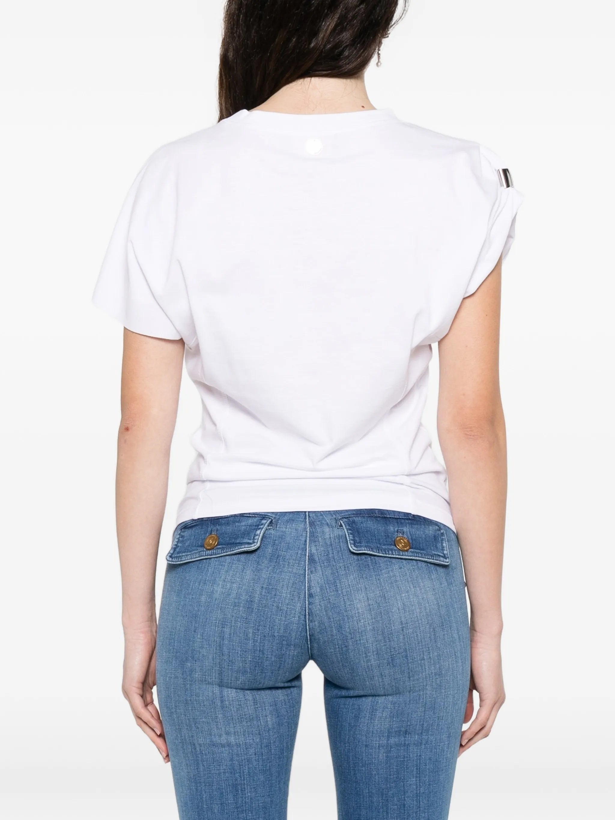 White T-Shirt Estephan Relaxed Cotton T-shirt