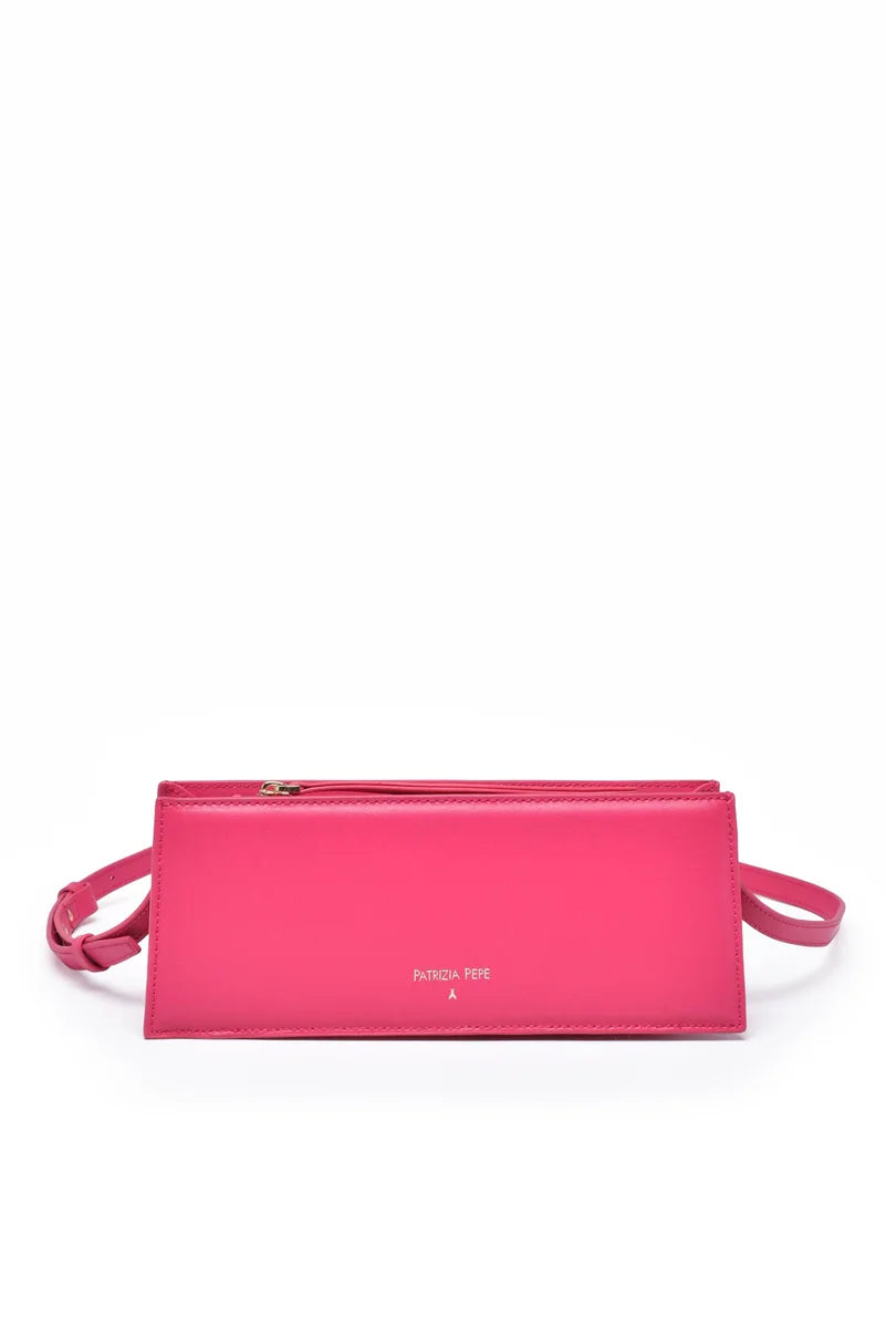 Small Shoulder Bag Leather - Fuchsia