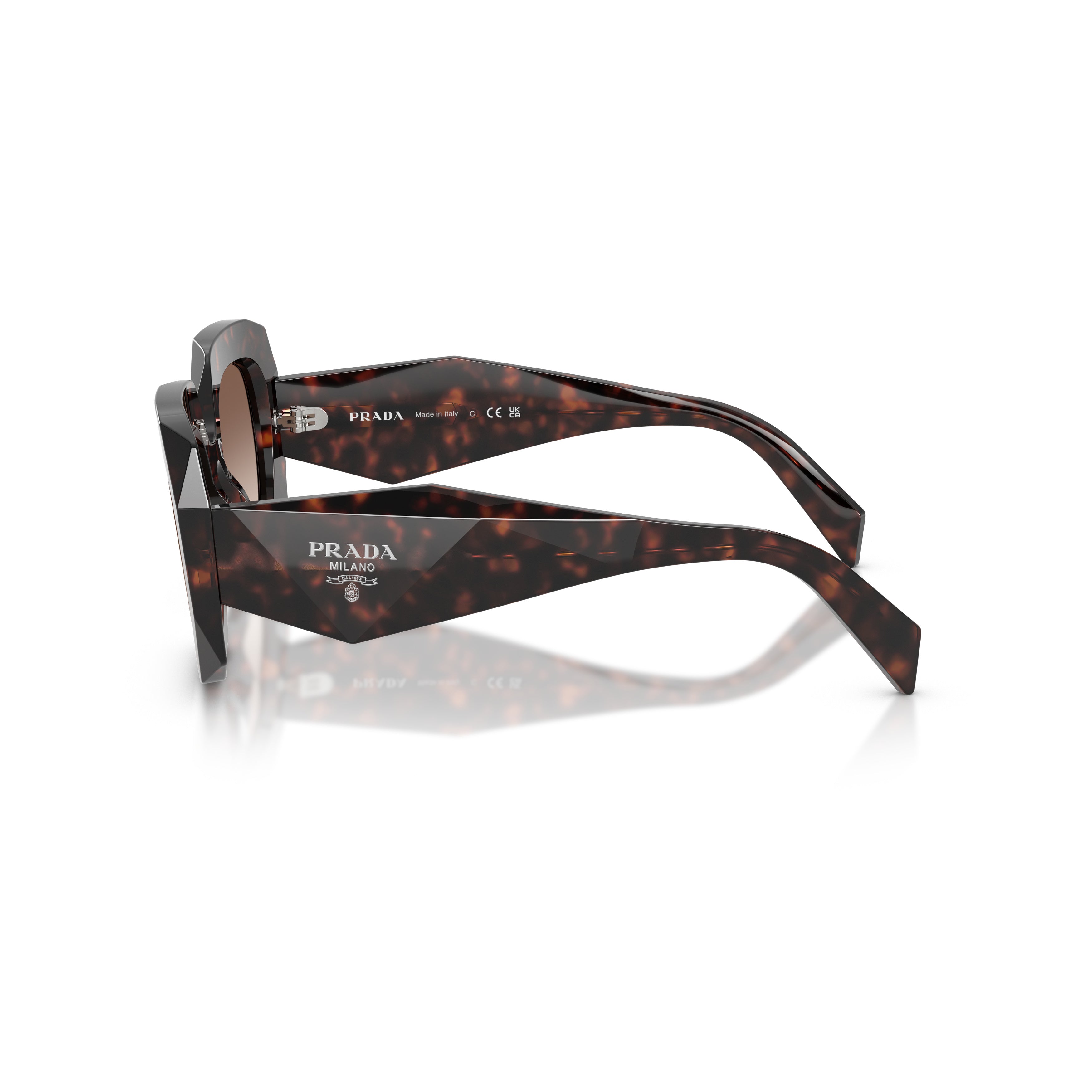 0pr B23s Oversized Square Frame Tortoiseshell Sunglasses