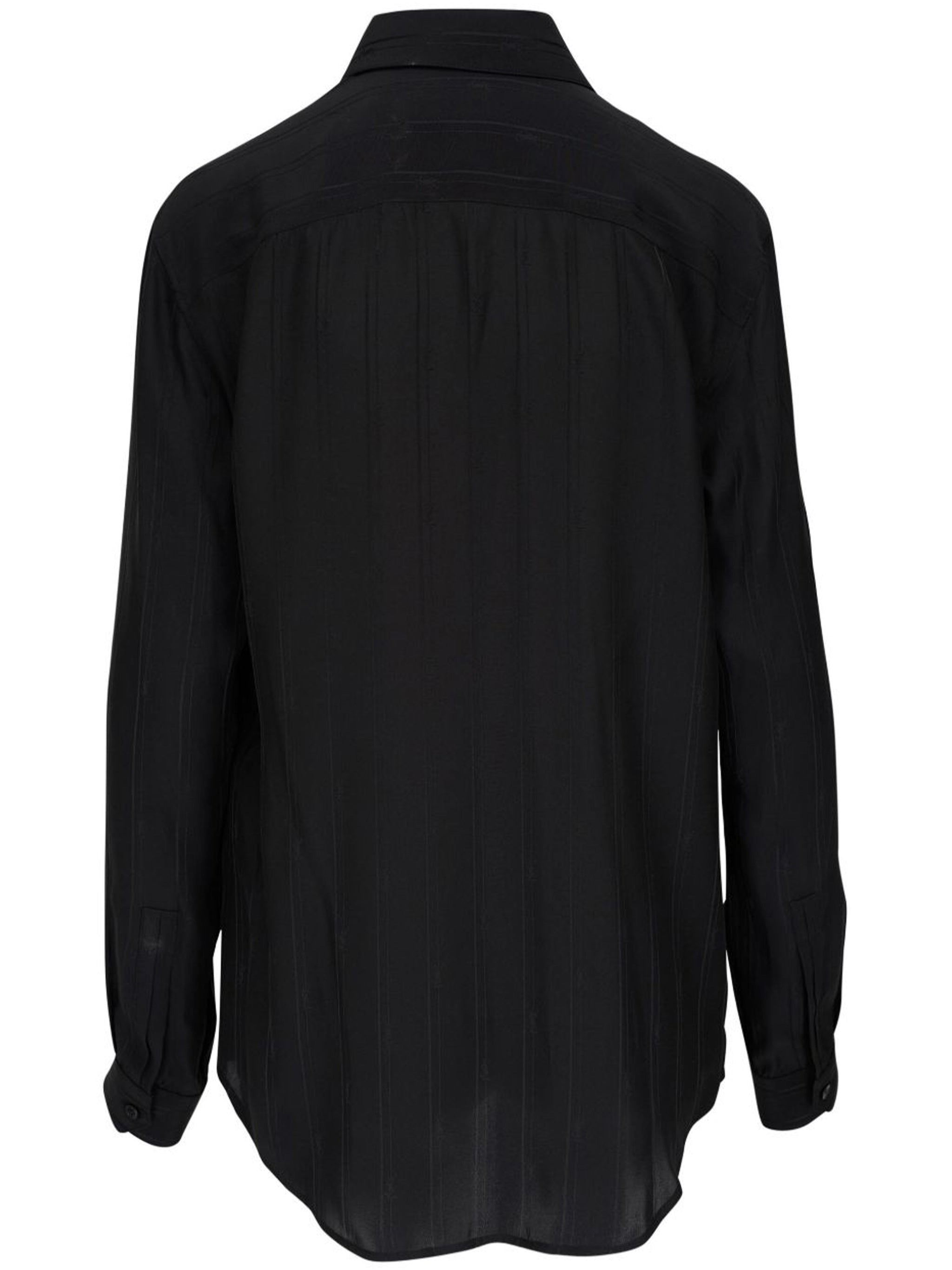 Black Organic Silk Shirt