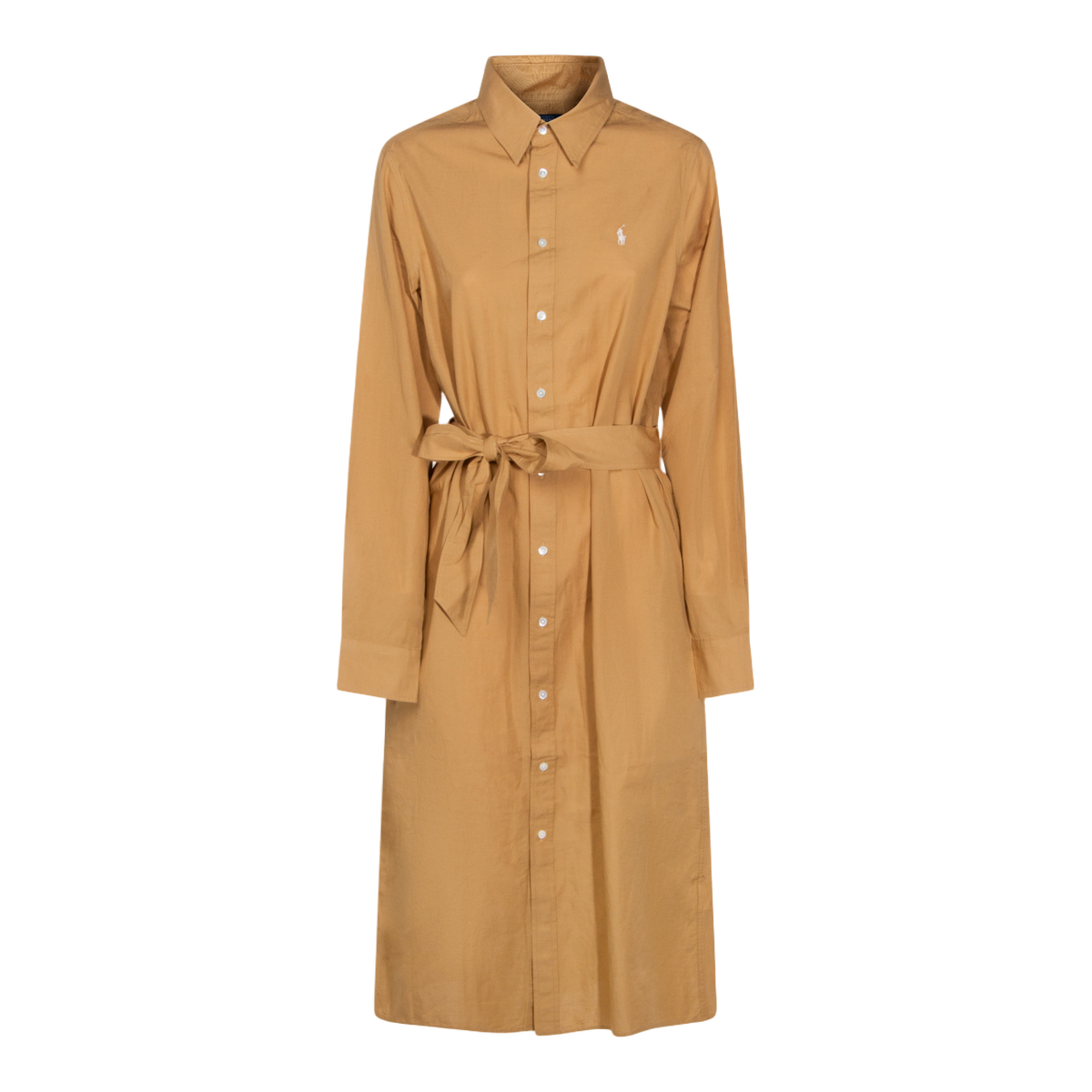 Classic Brown Dress With Fitted Bodice And Flowing Skirt