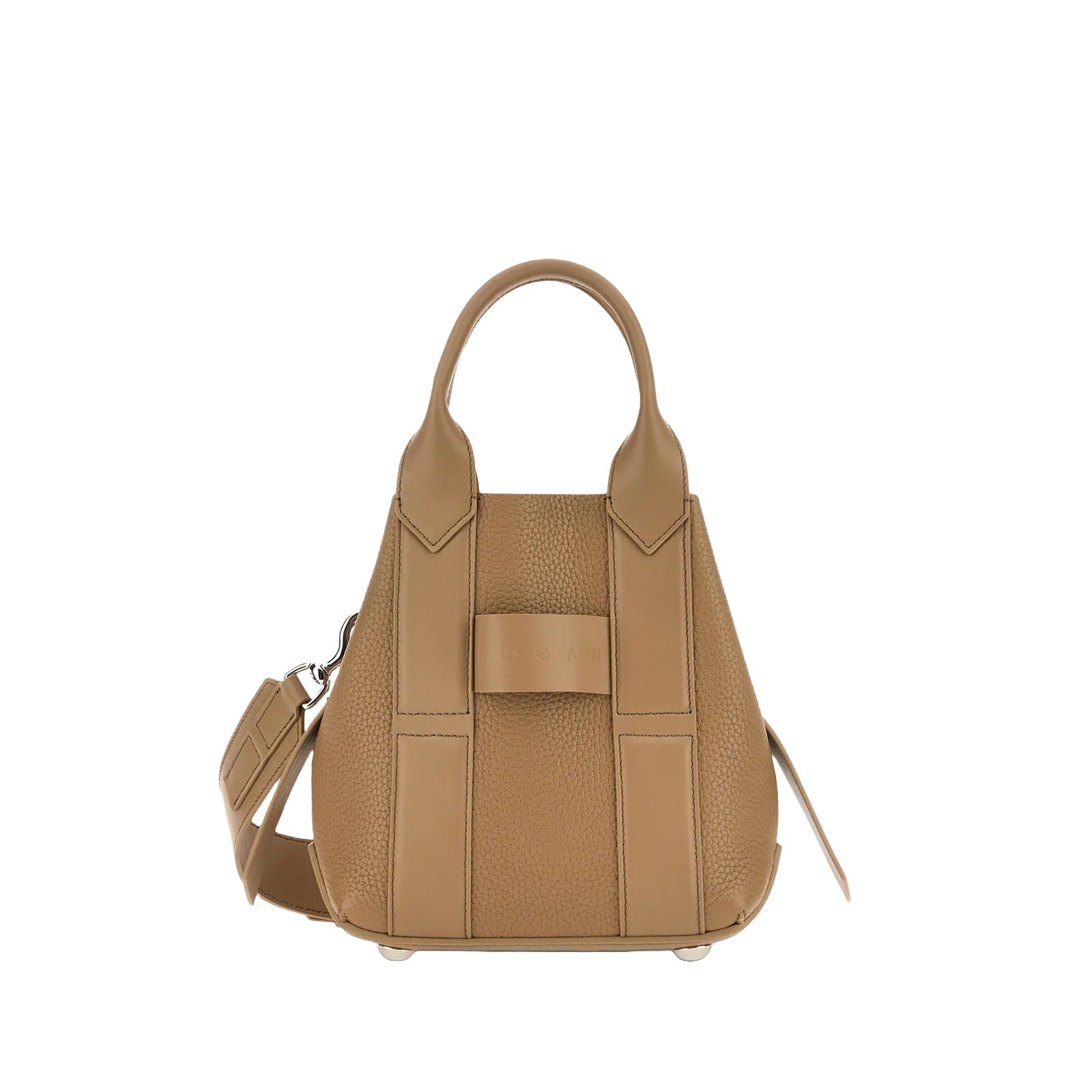 Structured Leather Shopping Bag