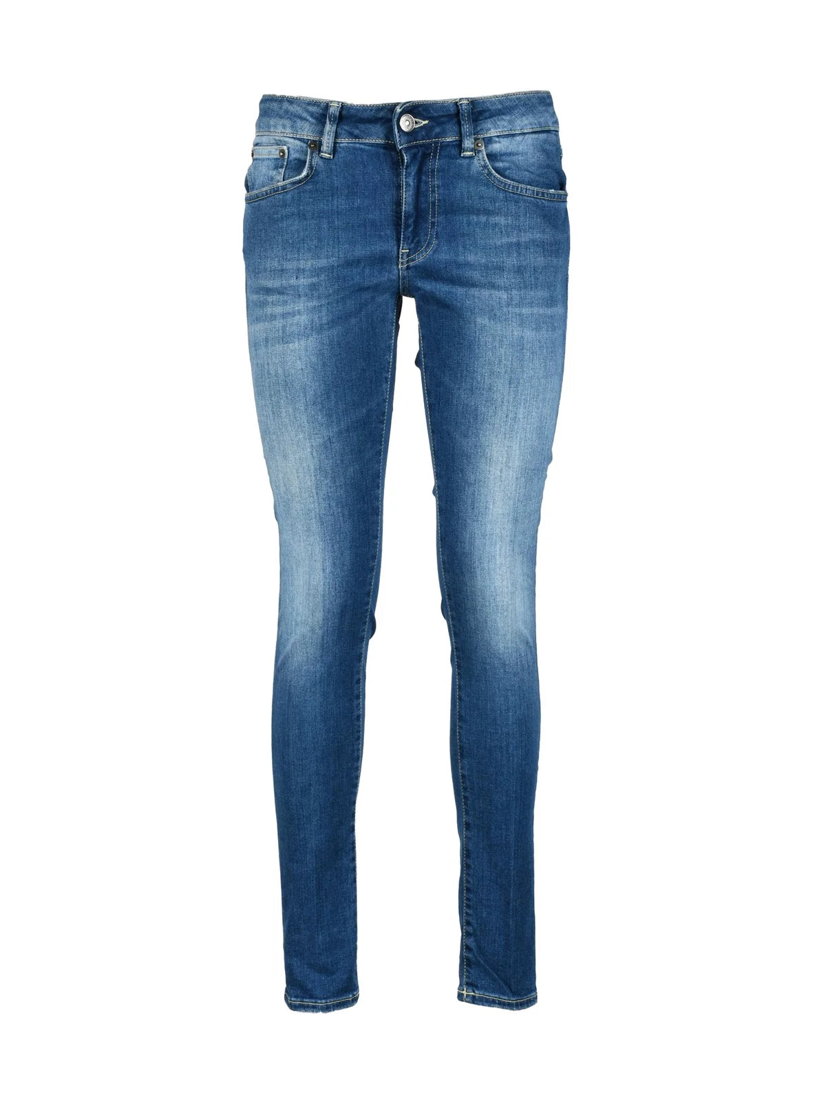Slim-Fit Denim Jeans With Classic Blue Wash