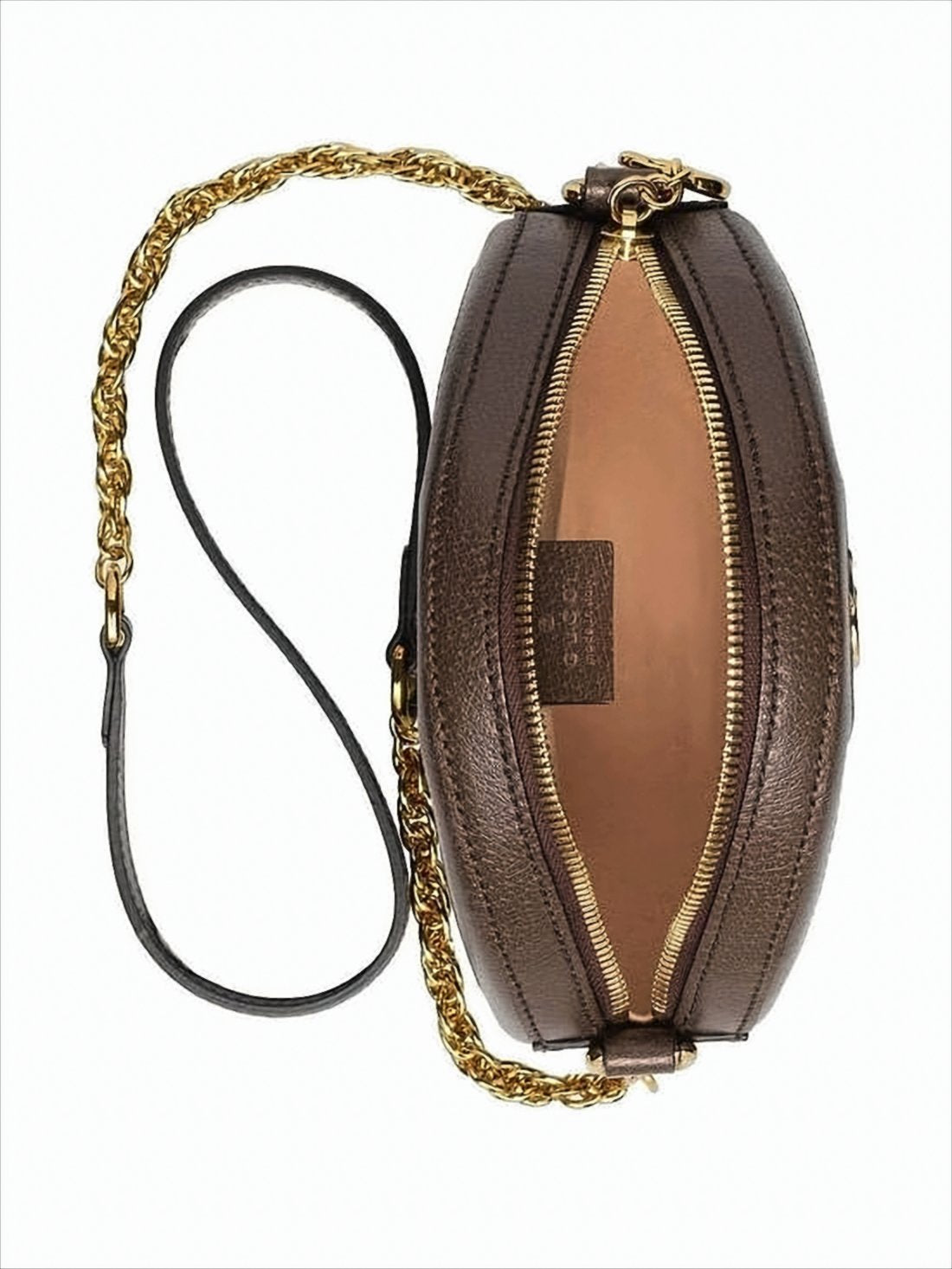 Oval-Shaped Monogram Crossbody Bag