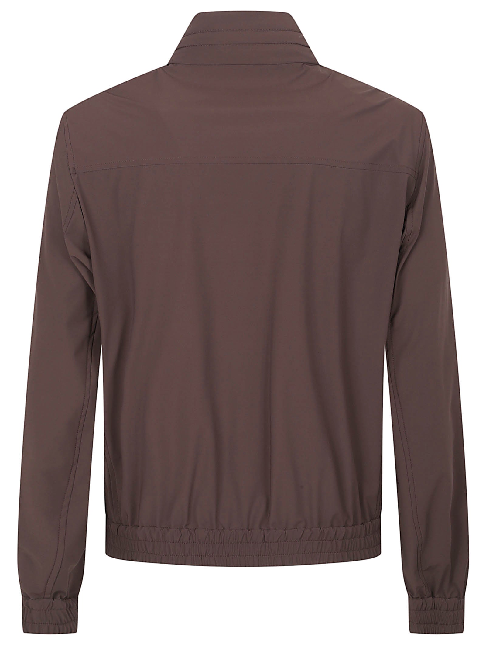 High Collar Brown Jacket
