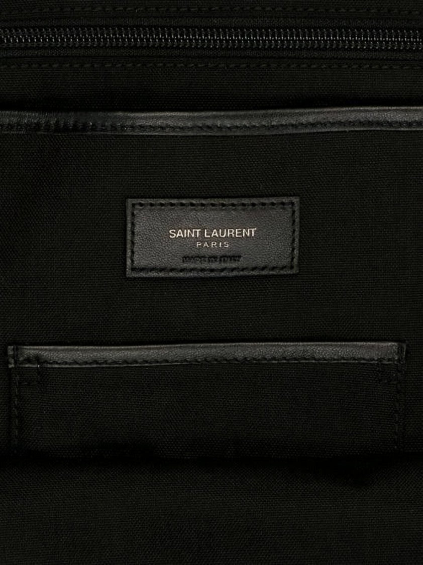 Nylon Backpack with Padded Straps and Logo Detail