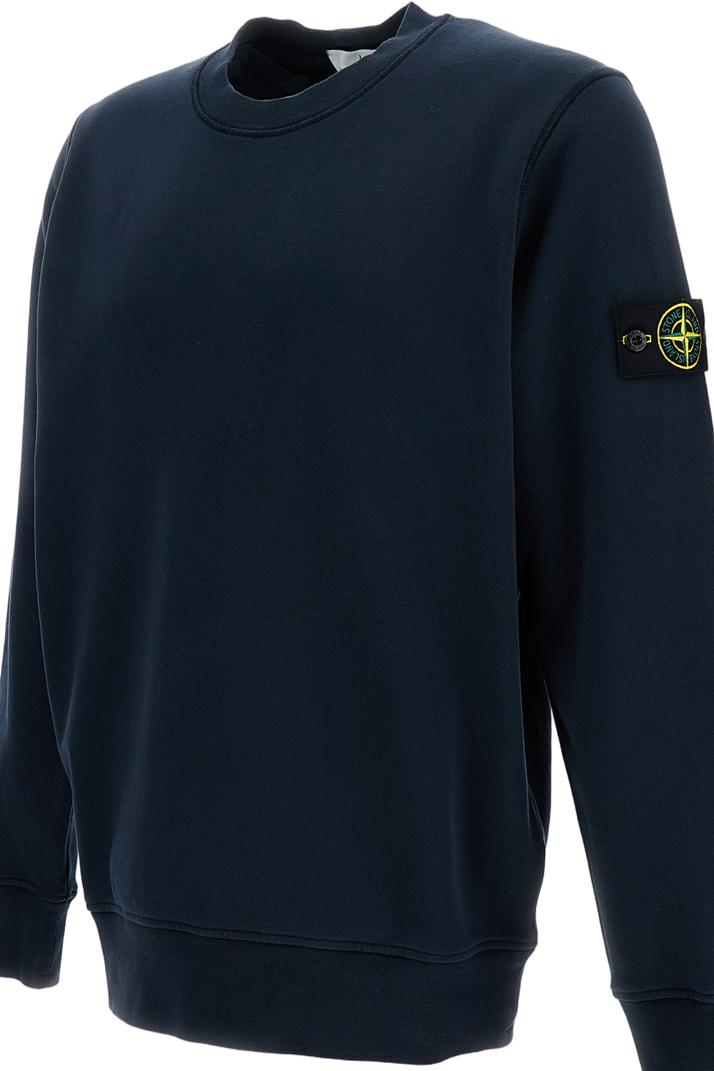 Classic Crew Neck Sweatshirt with Iconic Compass Patch