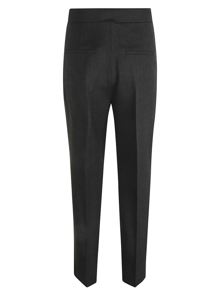 Tailored Grey Trousers With Refined Finish