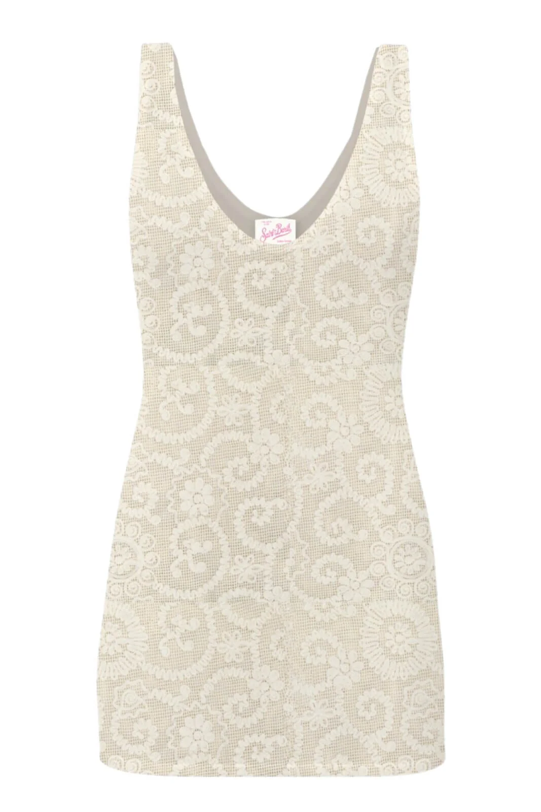 Tailored Mini Dress with Floral Texture