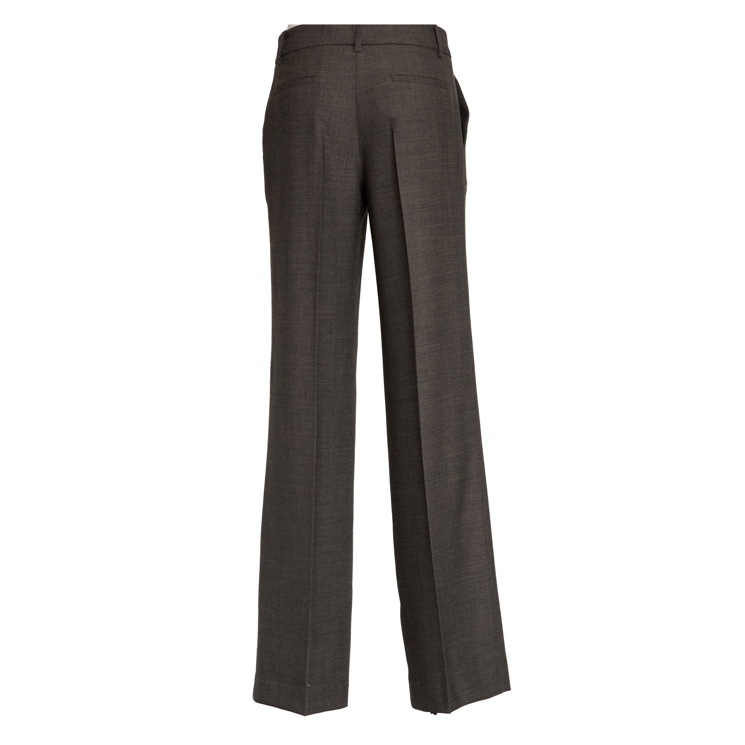 Wide Straight Leg Trousers with Button