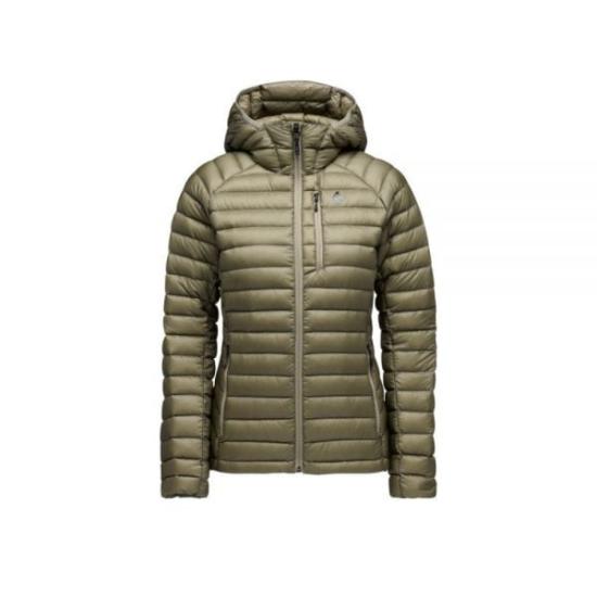 Quilted Down Coat With Hood And Fitted Silhouette