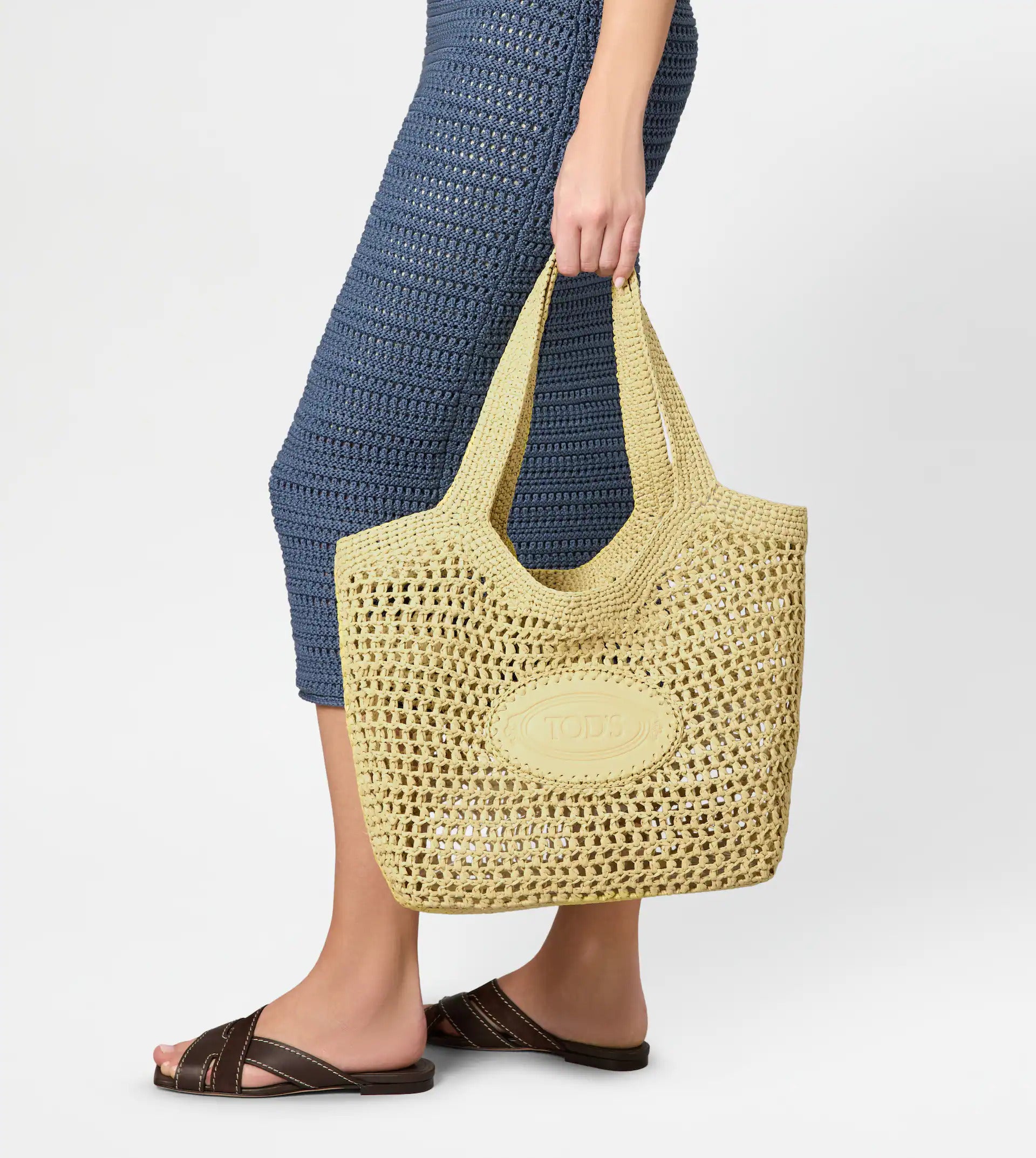 Woven Tote Bag with Embossed Logo