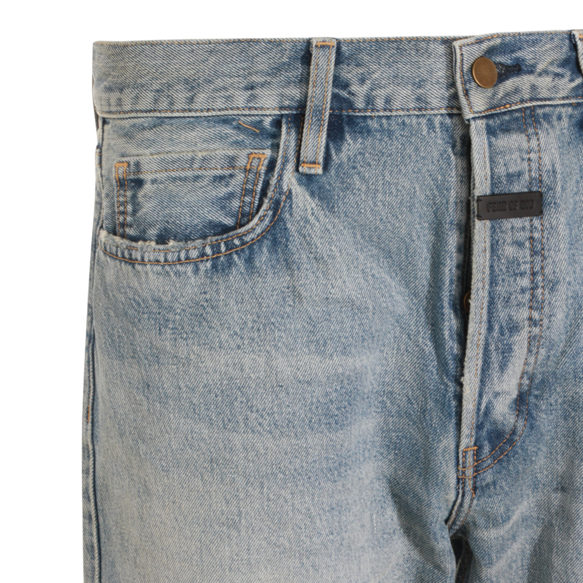 Classic Straight-Leg Jeans in Light Blue Wash