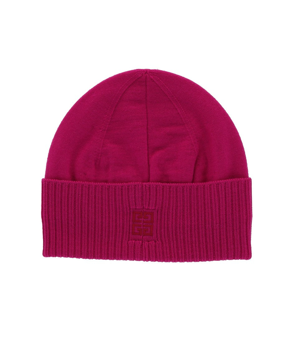 Ribbed Embroidered Logo Beanie