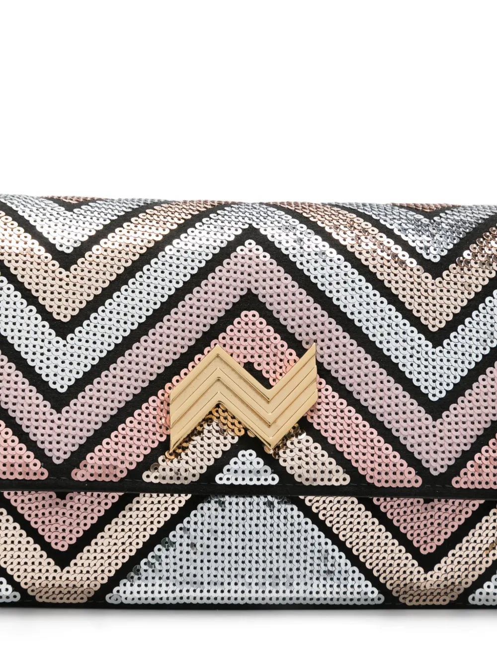 Textured Woven Missoni Bag With Intricate Zigzag Motifs