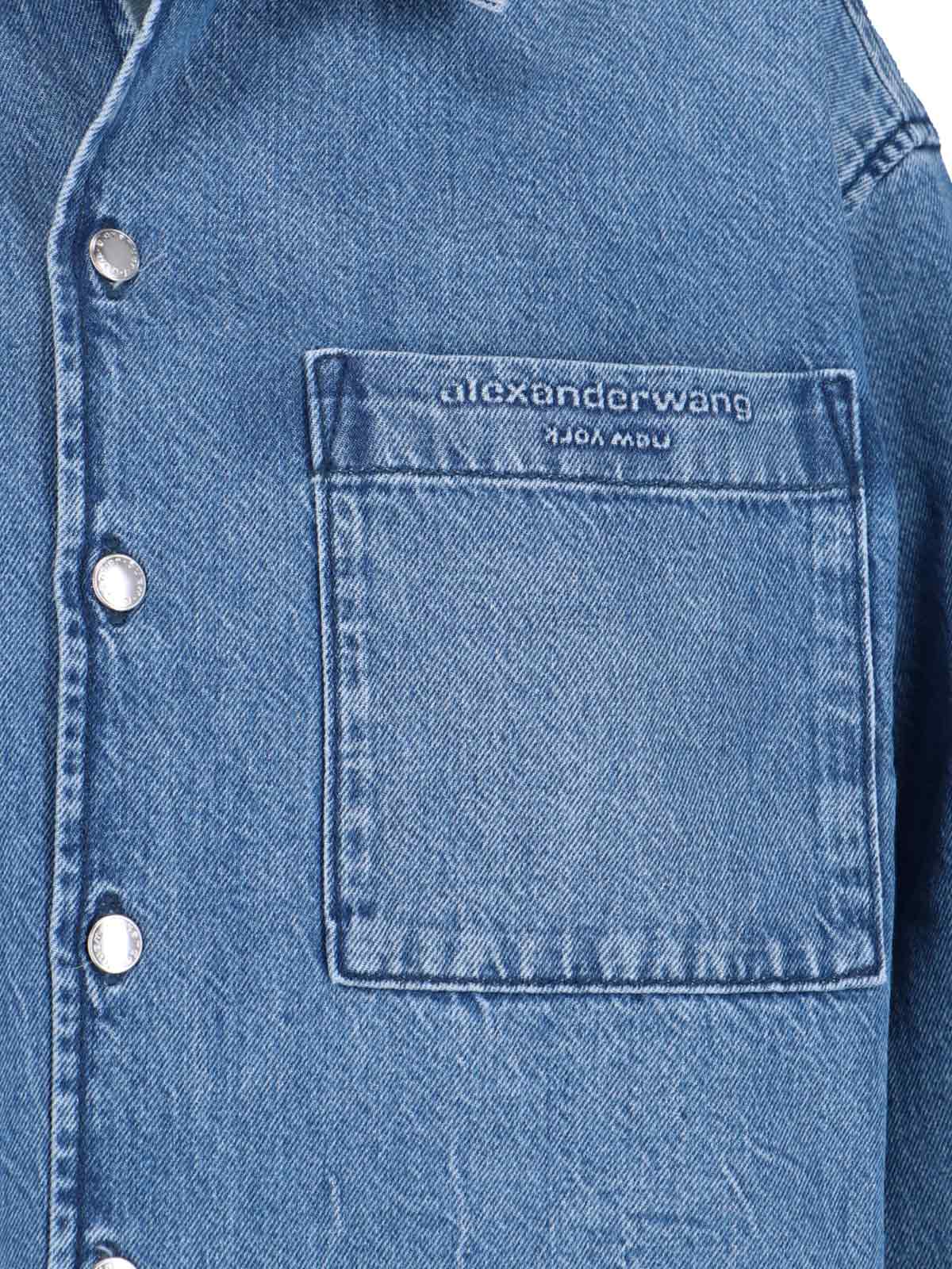 Crop Shirt – Blue Denim