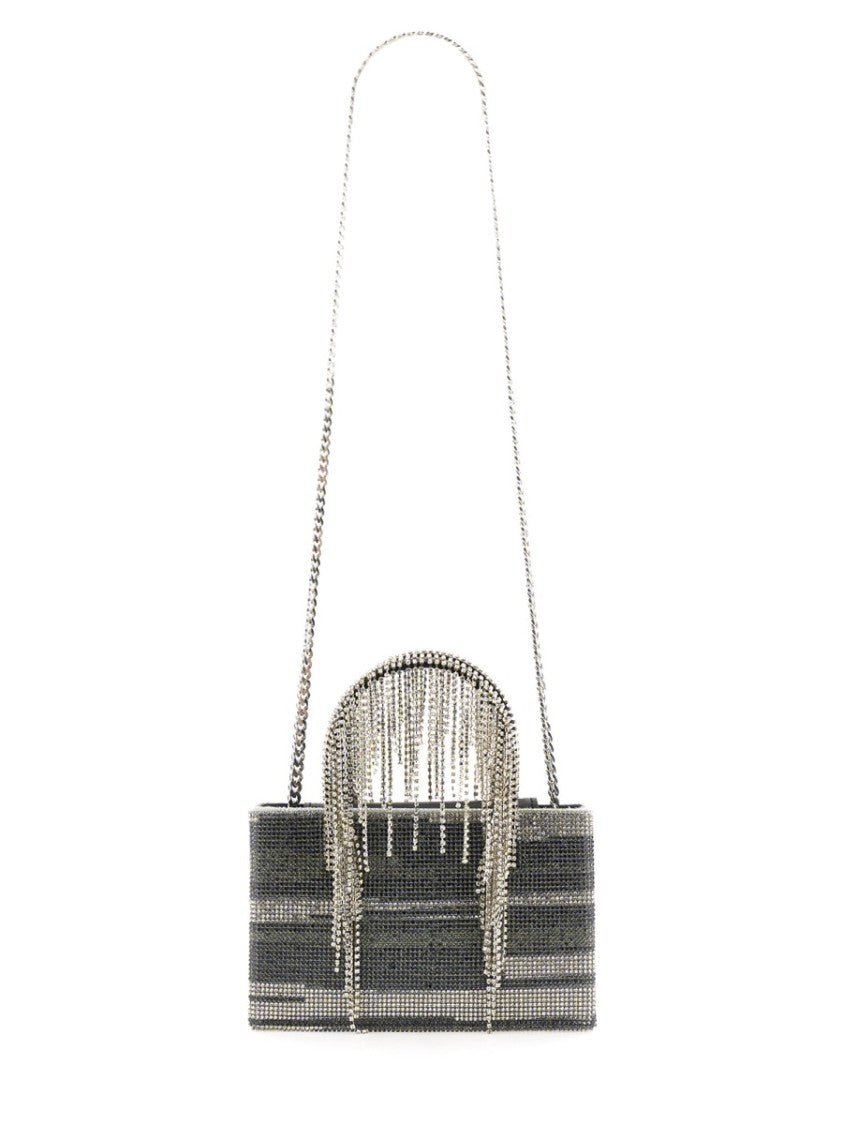 Structured Bag Embellished With Cascading Crystals