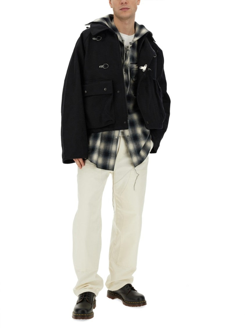 Hooded Cotton Plaid Shirt