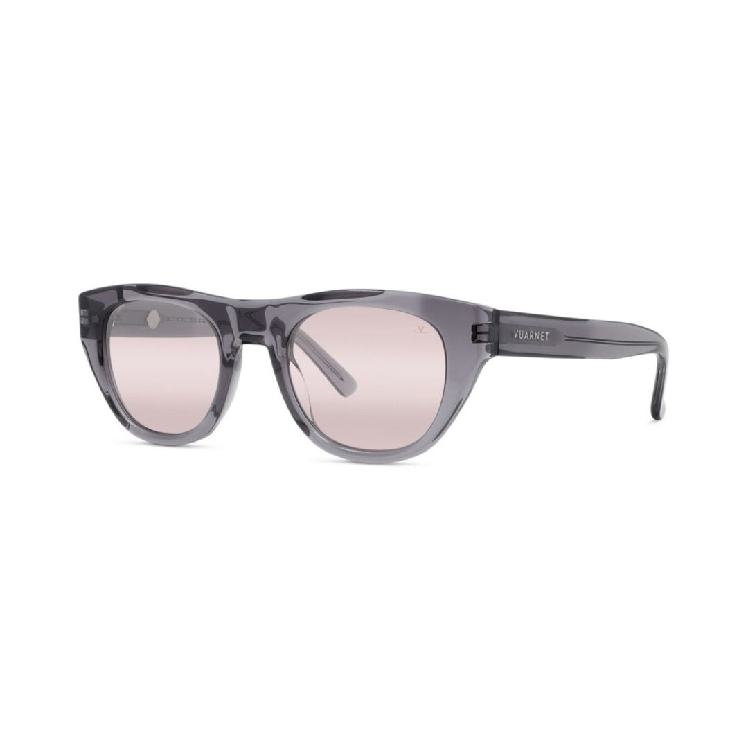 Vu40034i Translucent Grey Sunglasses with Rounded Square Lenses